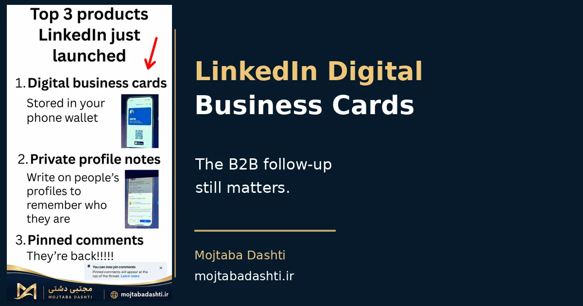 LinkedIn Has Digitized the Business Card. The Real B2B Sales Problem Remains.